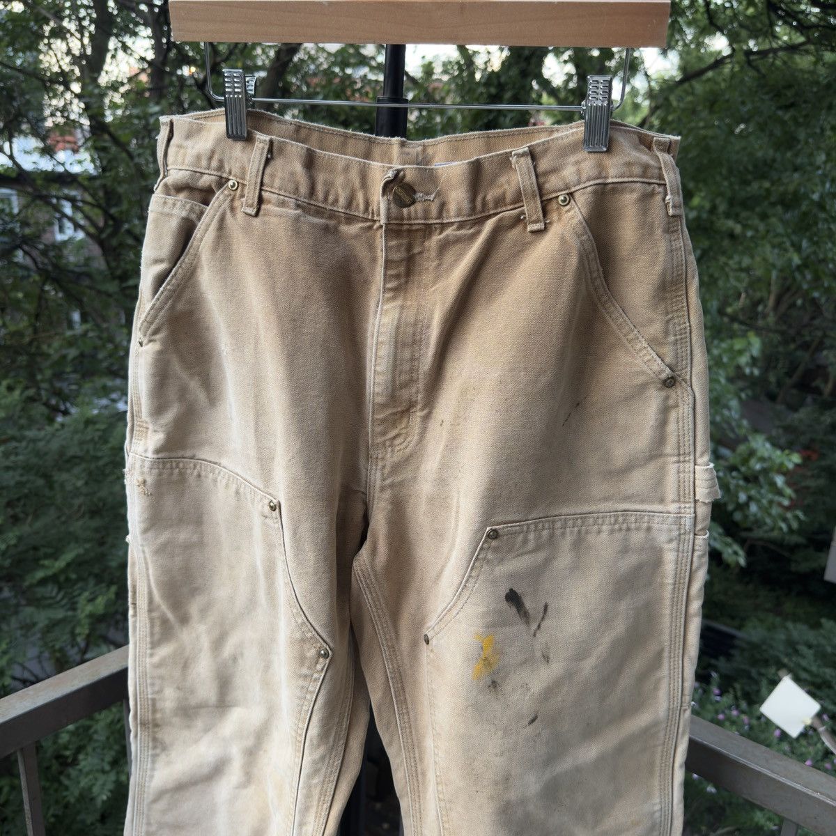 Vintage Thrashed Faded Carhartt Double Knee ERD Grunge Chrome Size US 34 / EU 50 - 5 Thumbnail