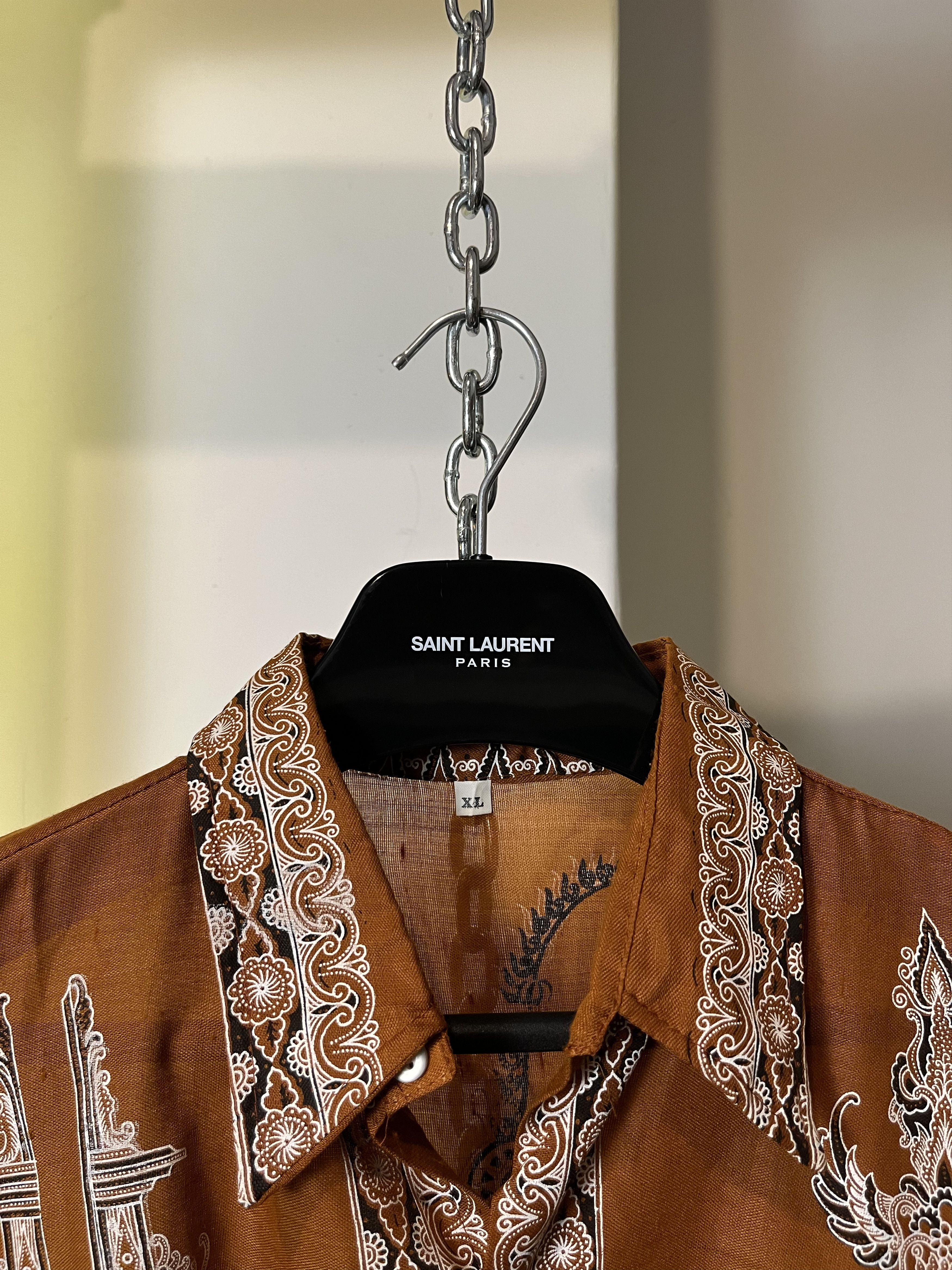 Japanese Brand × Vintage Vintage Linen Maya Fullprint Summer Shirts Size US XL / EU 56 / 4 - 11 Thumbnail