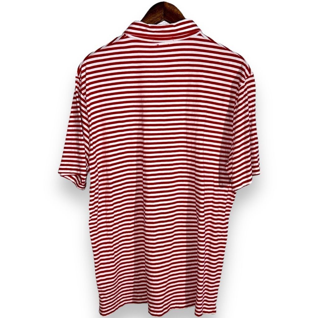 Polo Ralph Lauren Polo Ralph Lauren Red & White Stripes Soft Touch Polo L Size US L / EU 52-54 / 3 - 11 Thumbnail