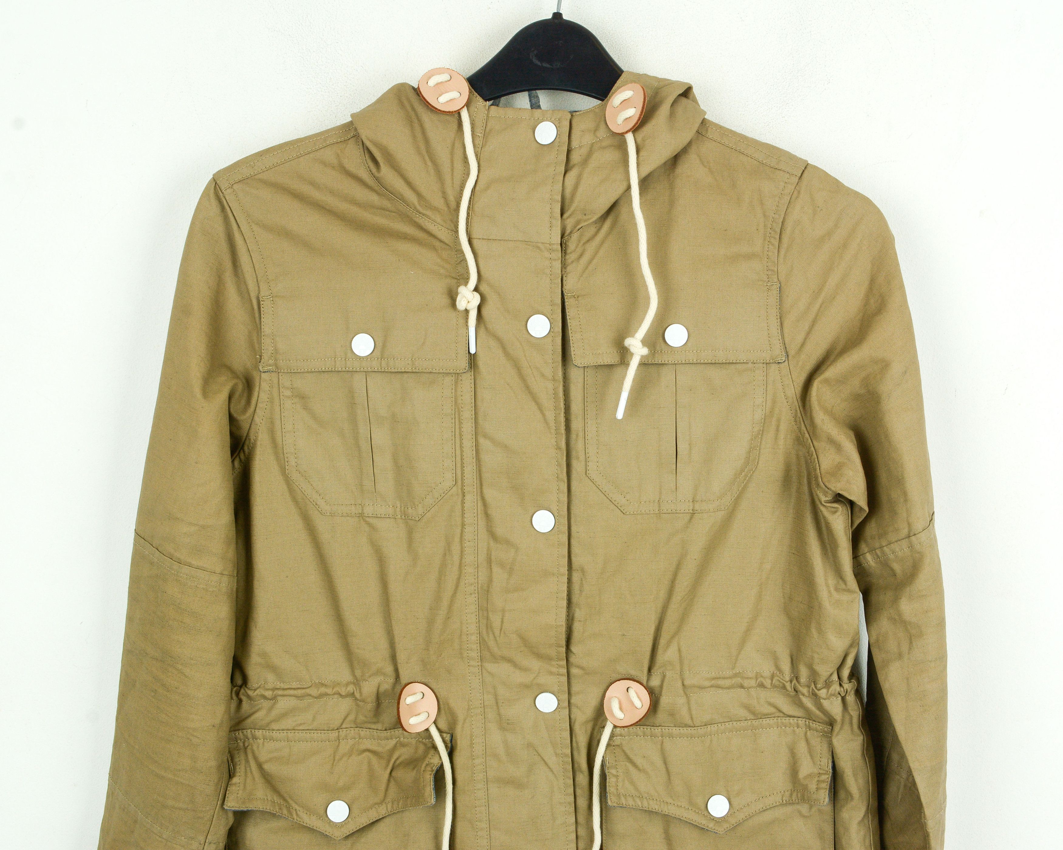 Levi's Women S Jacket Coat Parka Hooded Winter Outerwear Khaki Size S / US 4 / IT 40 - 2 Thumbnail