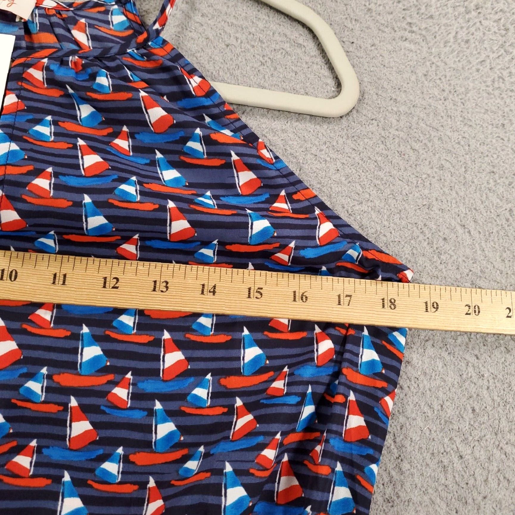 Vintage New Womens Dress Medium Abstract Artsy Tammi Sailboats Keyhole Belted Pixly Size M / US 6-8 / IT 42-44 - 6 Thumbnail
