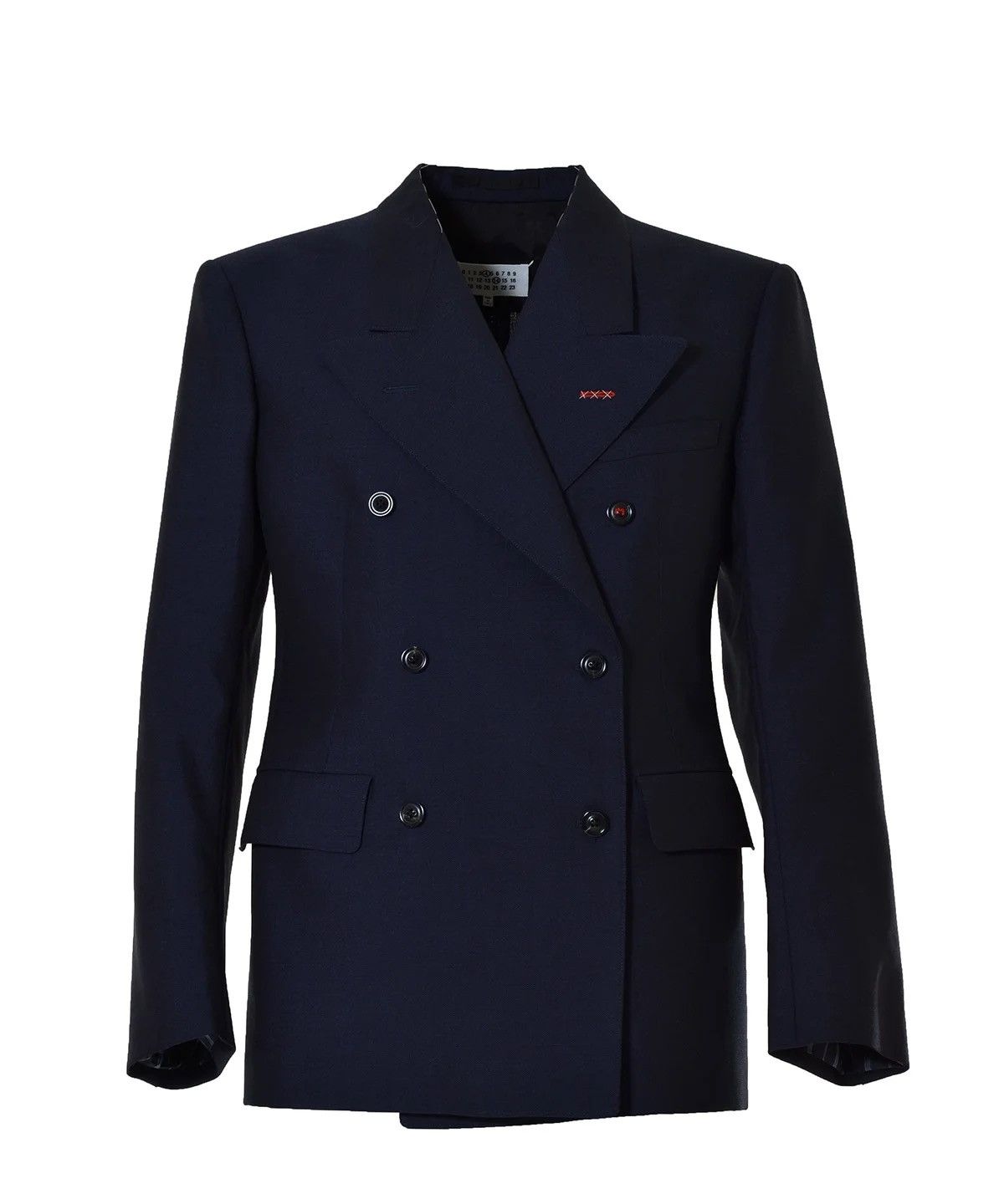 Maison Margiela NEW Sartorial Line Navy Mohair Wool Blazer Jacket Stitch Size 42R - 6 Thumbnail