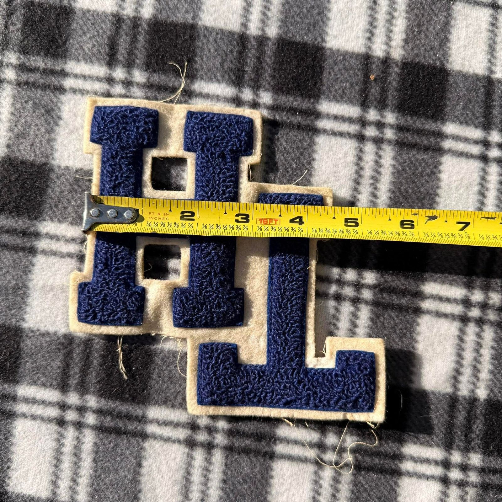 Other Vintage Interlocking TH Varsity Letter Patch Navy Blue Size ONE SIZE - 4 Thumbnail