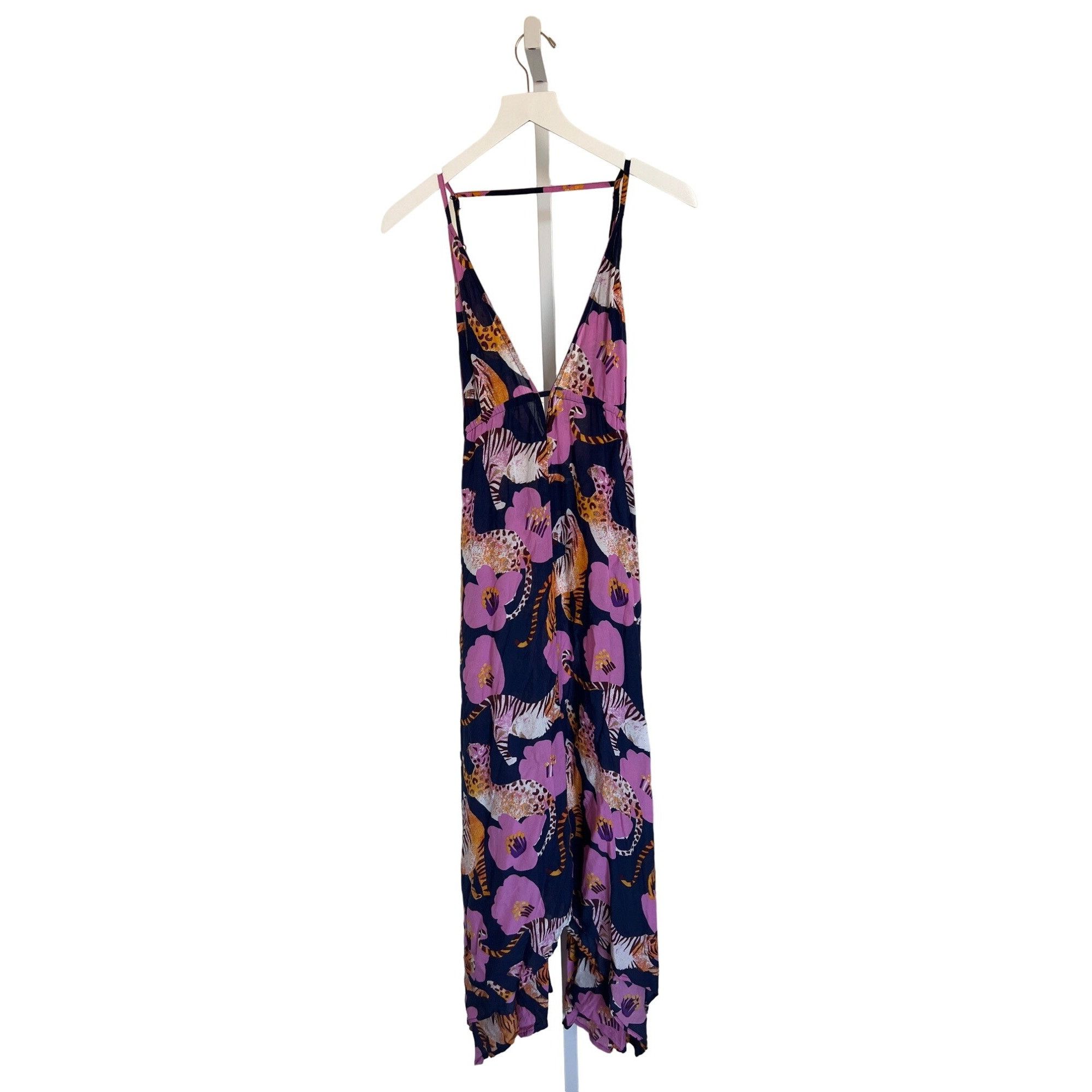 Anthropologie Anthropologie Claire Colin Wildlife Print Midi Dress Size XS / US 0-2 / IT 36-38 - 2 Thumbnail