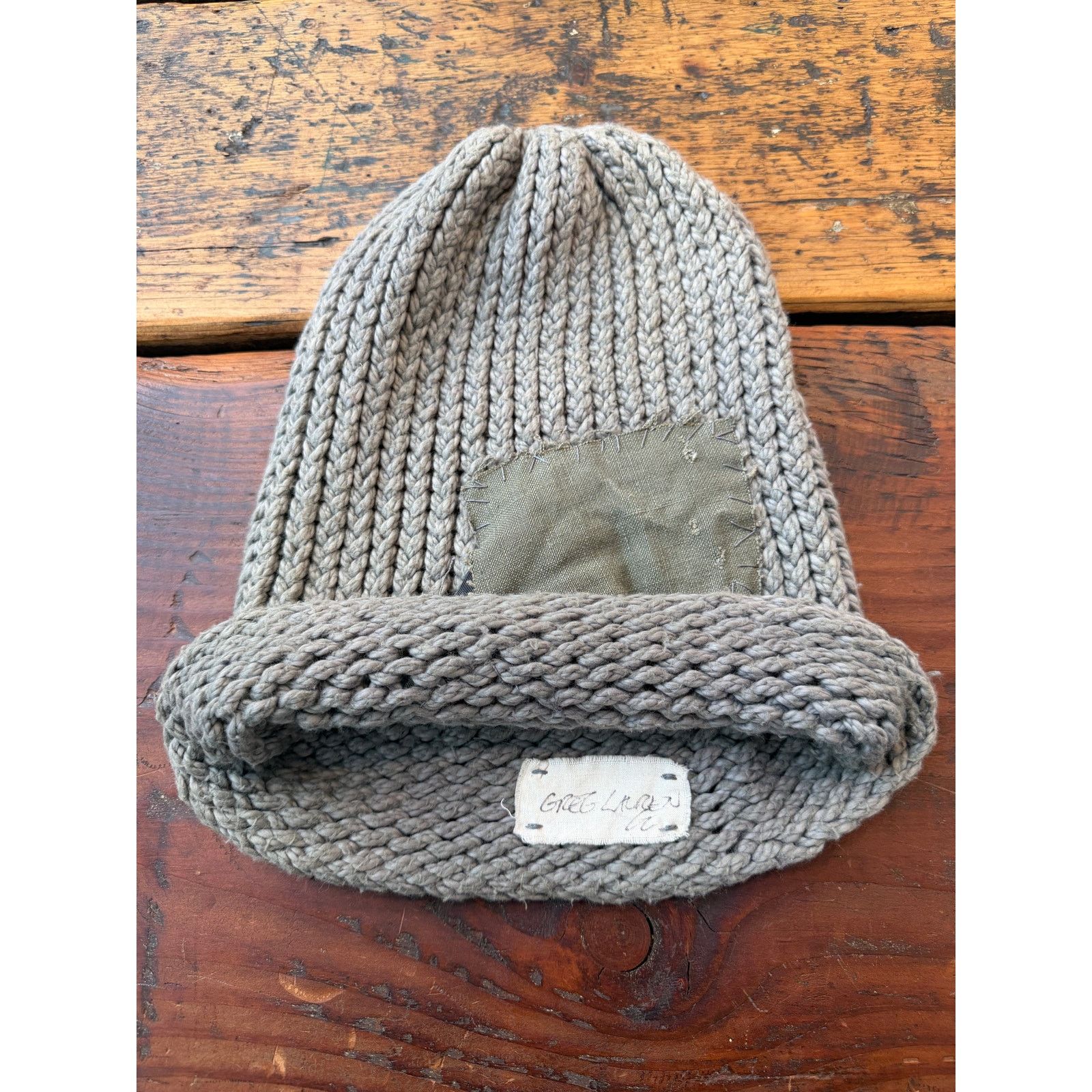 Greg Lauren Greg Lauren Patchwork Knit Beanie Size ONE SIZE - 3 Thumbnail