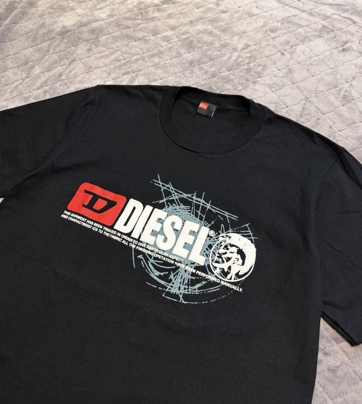 Diesel × Vintage Vintage Diesel Big Logo Tee Shirt Size US L / EU 52-54 / 3 - 8 Thumbnail