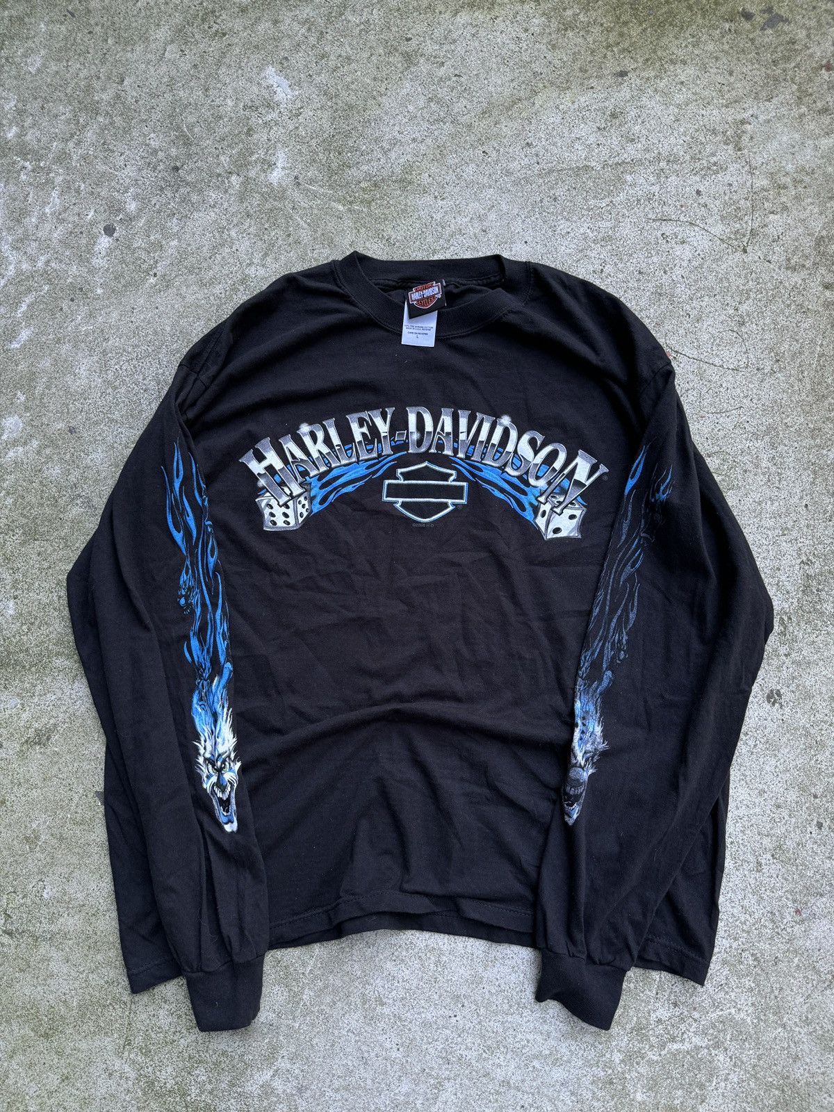 Harley Davidson × Streetwear × Vintage VINTAGE Y2K HARLEY DICE 