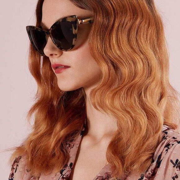 Kate Spade Kate Spade KARINA/S 0086 00 Sunglasses Havana Cat Eye Frame Size ONE SIZE - 3 Thumbnail