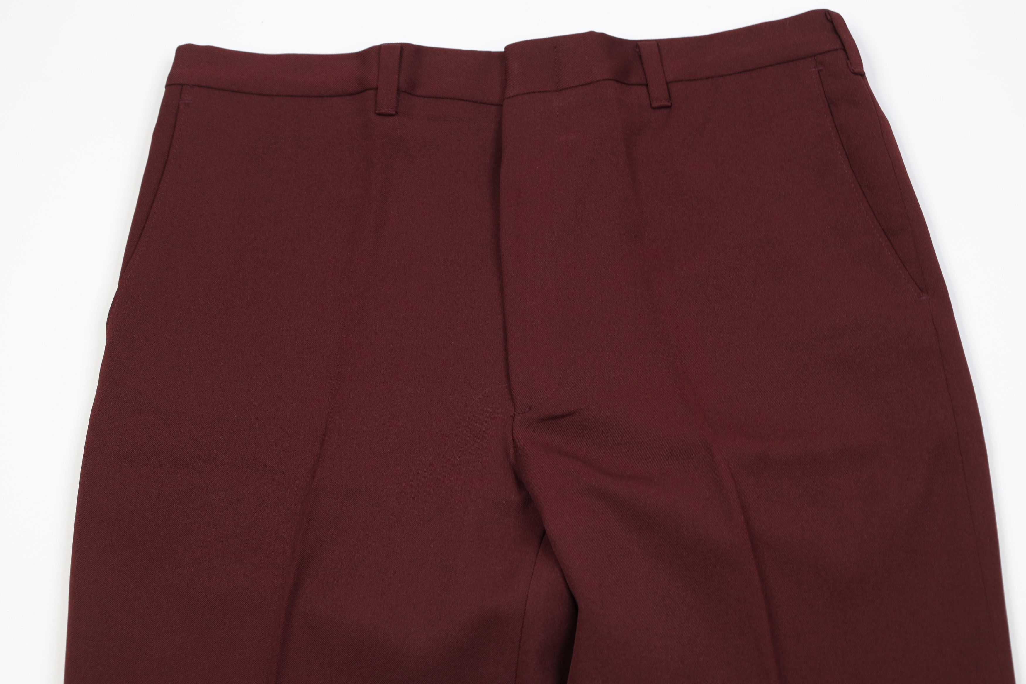 Vintage Vintage 70s Streetwear Wide Leg Chino Pants Trousers Red USA Size US 34 / EU 50 - 2 Thumbnail