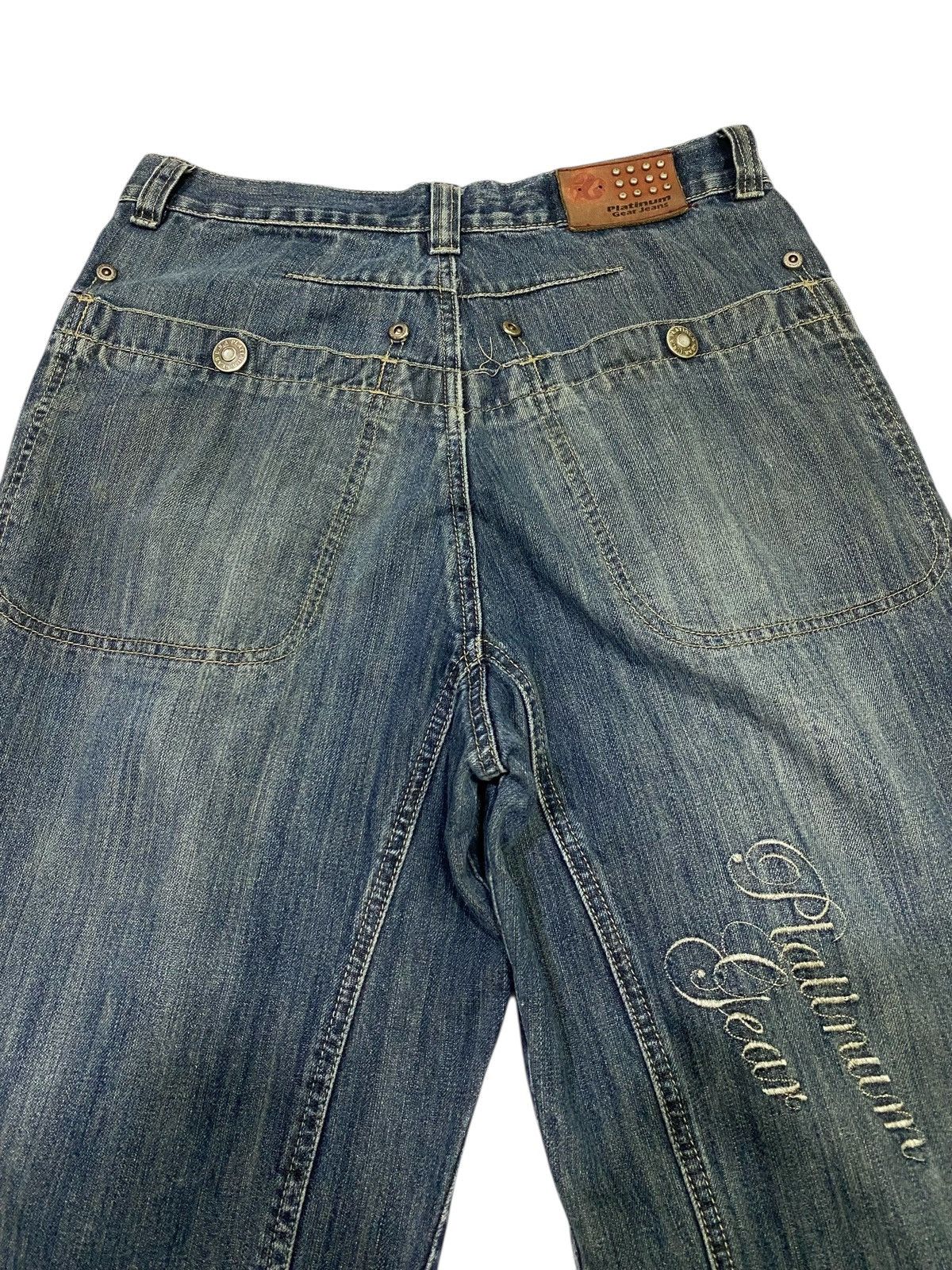 JNCO Japanese brand X Platinum gear baggy jeans Size US 31 - 11 Thumbnail