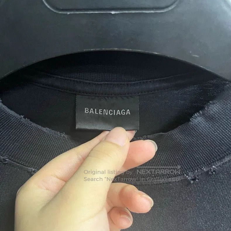 Balenciaga Balenciaga Gray Logo Print Short Sleeve T-shirt. Size US S / EU 44-46 / 1 - 2 Thumbnail