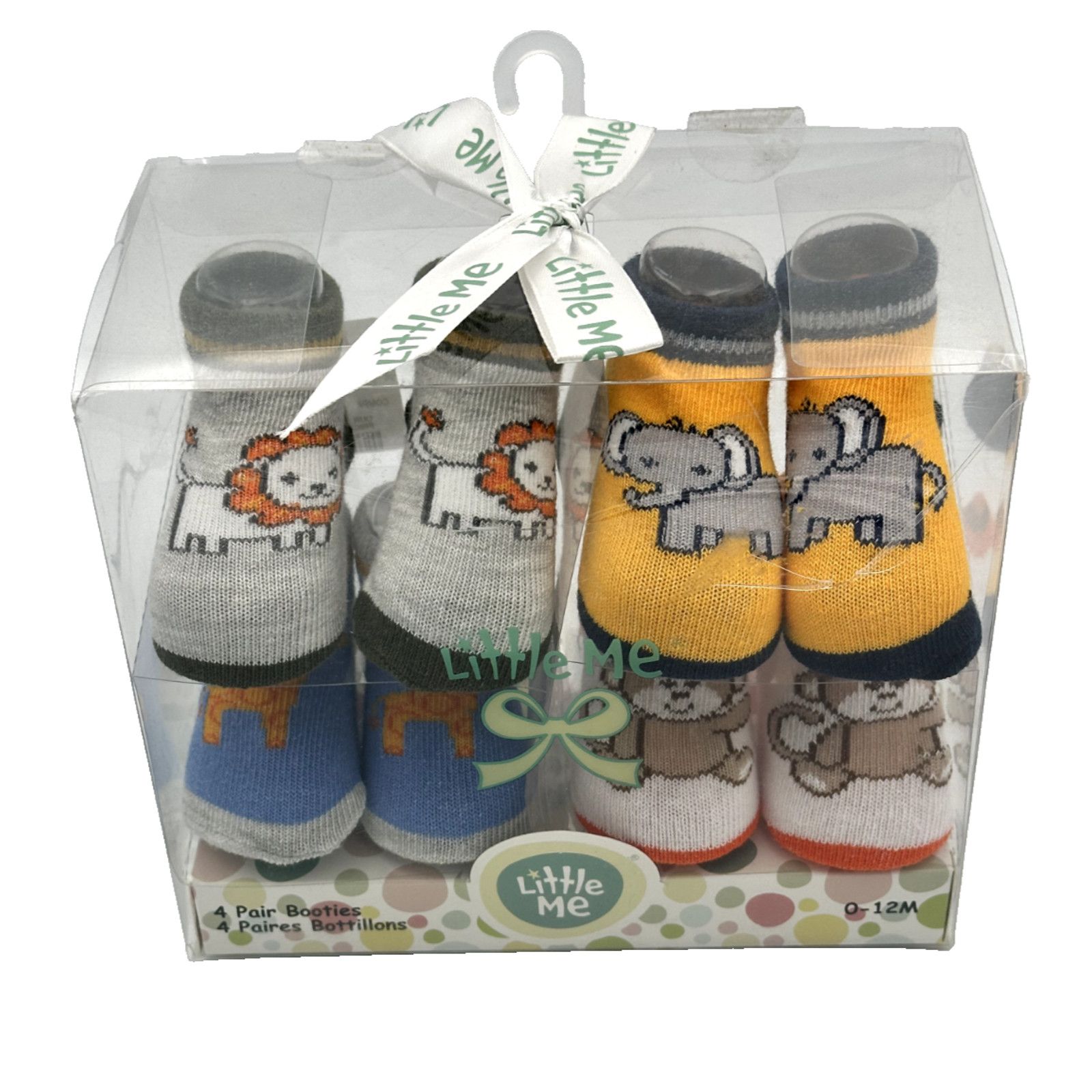 Other Little Me Baby Booties 4-Pair Assorted Animal Jungle Safari Size US 5 / EU 37 - 1 Thumbnail