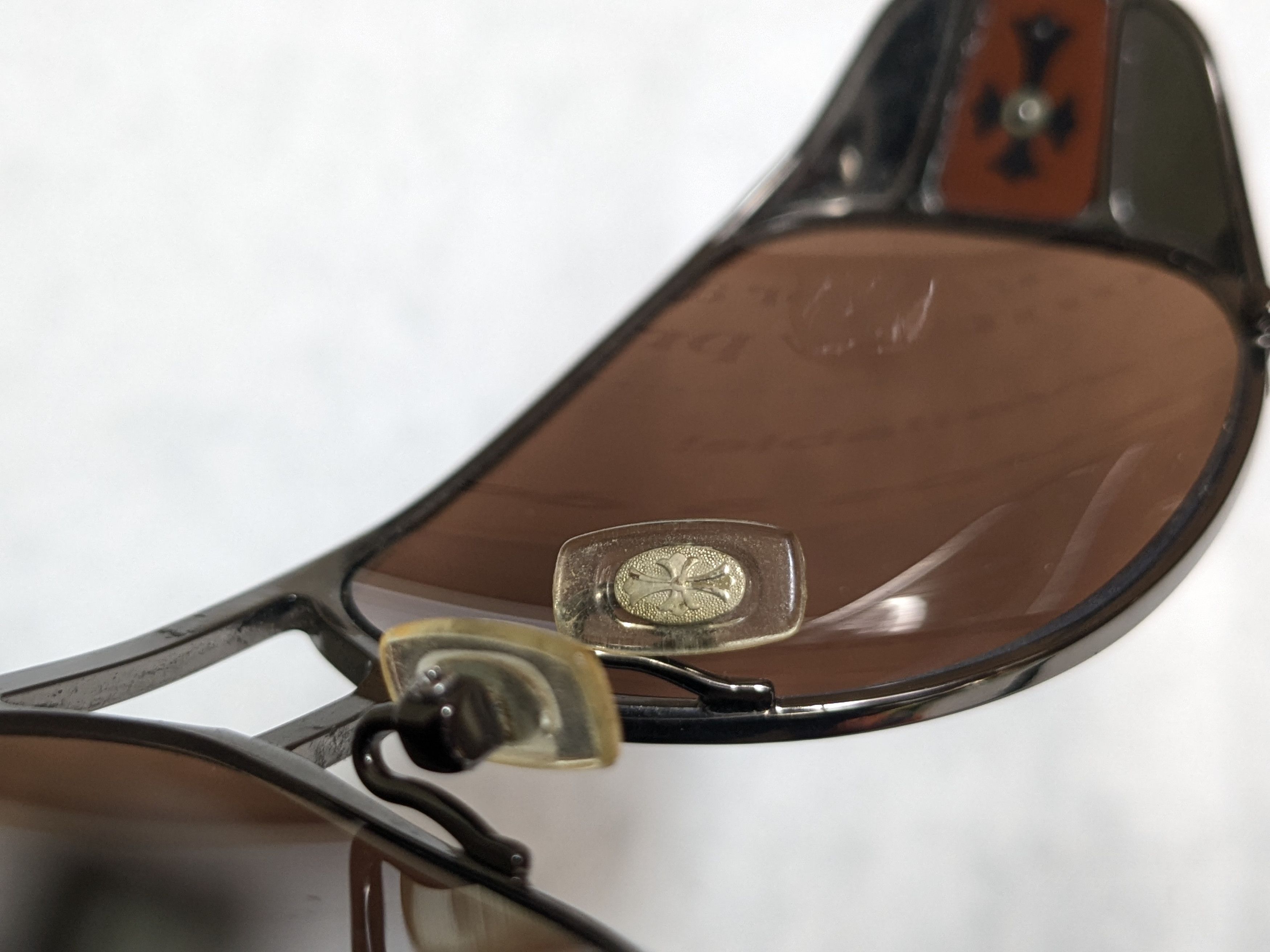 Chrome Hearts Chrome Hearts Sunglasses Jones Brown Aviator Cross Size ONE SIZE - 7 Thumbnail