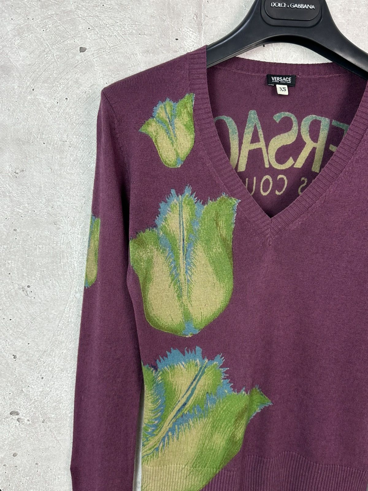 Versace Jeans Couture Vintage Versace Jeans Couture Silk-Cashmere Women’s Sweater Size XS / US 0-2 / IT 36-38 - 5 Thumbnail