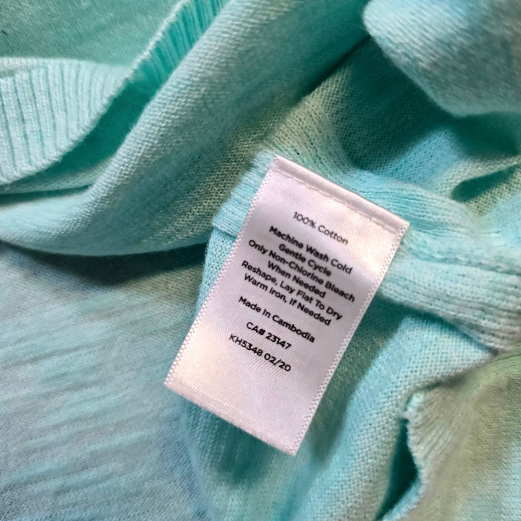 Talbots Talbots Sweater Top Women Medium Green Knit Stretch V Neck 3/4 Sleeve Casual Size M / US 6-8 / IT 42-44 - 7 Thumbnail
