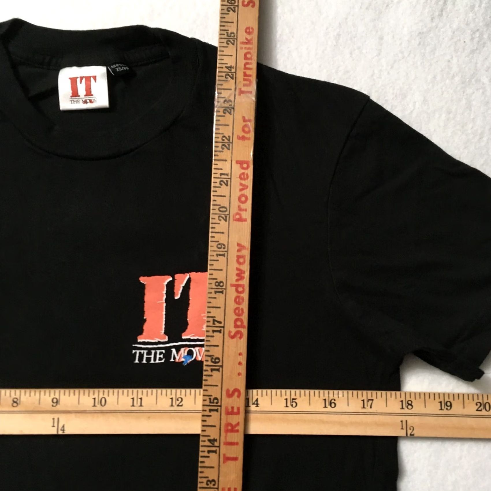 Vintage IT The Movie Pennywise T-Shirt XS Horror Movie Graphic Tee 90s Mens Size US XS / EU 42 / 0 - 5 Thumbnail