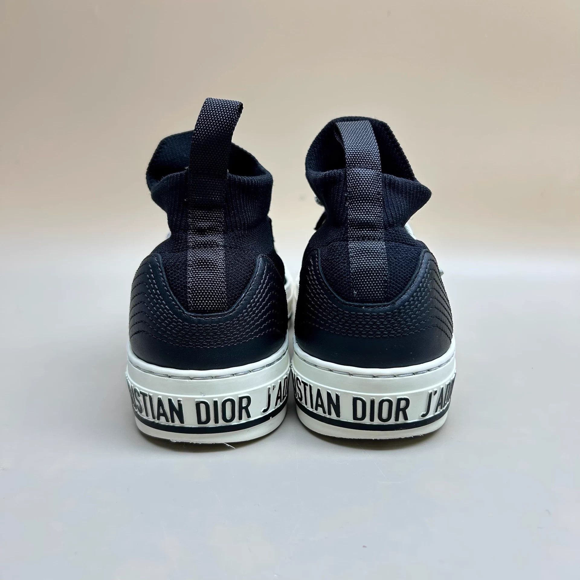Dior Dior Black White Logo Lace-Up Sneakers 37 99 New Size US 6.5 / IT 36.5 - 2 Thumbnail