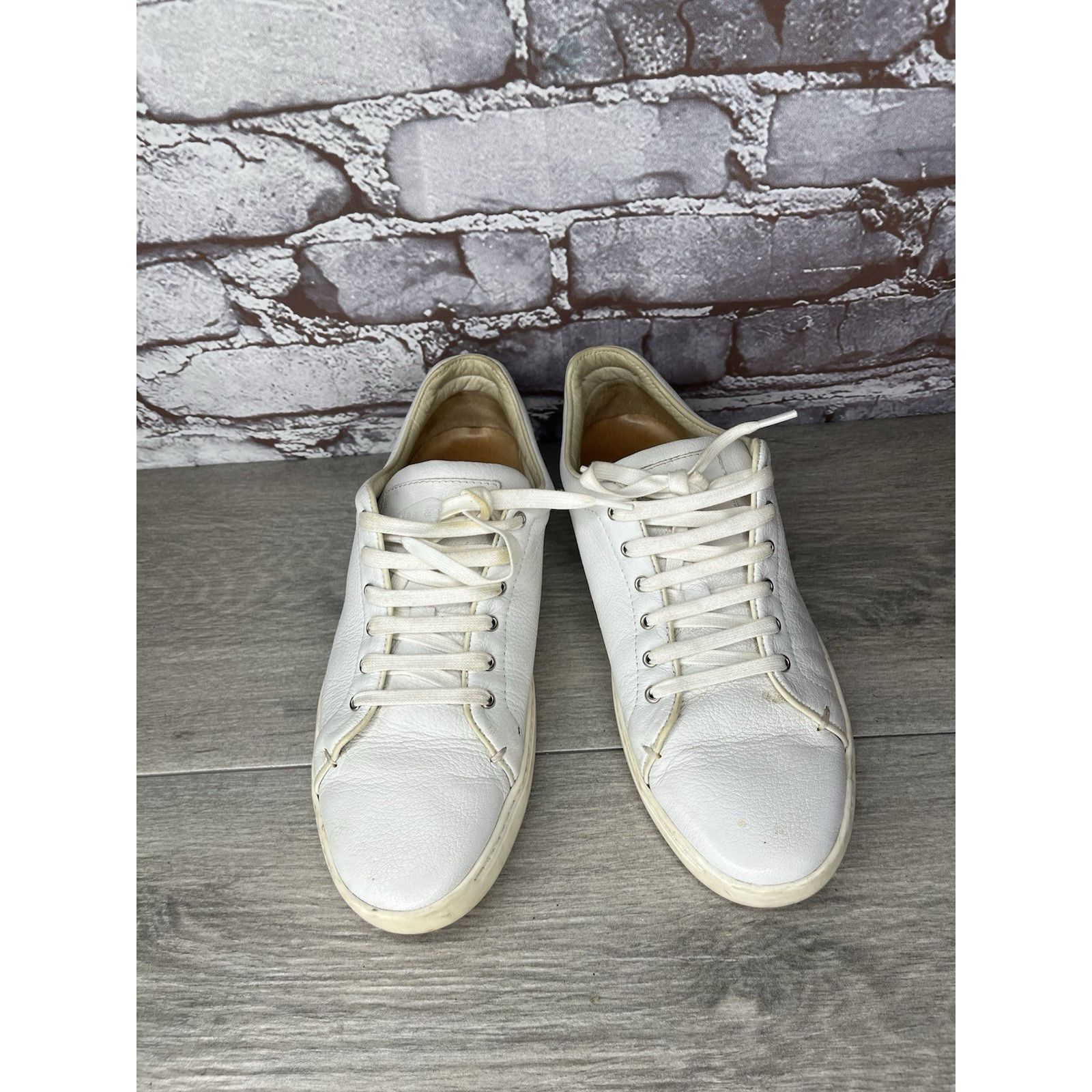 Rag & Bone $395 Rag & Bone Kent Lace Up Low White Leather Shoes Women S Size US 7.5 / IT 37.5 - 1 Thumbnail
