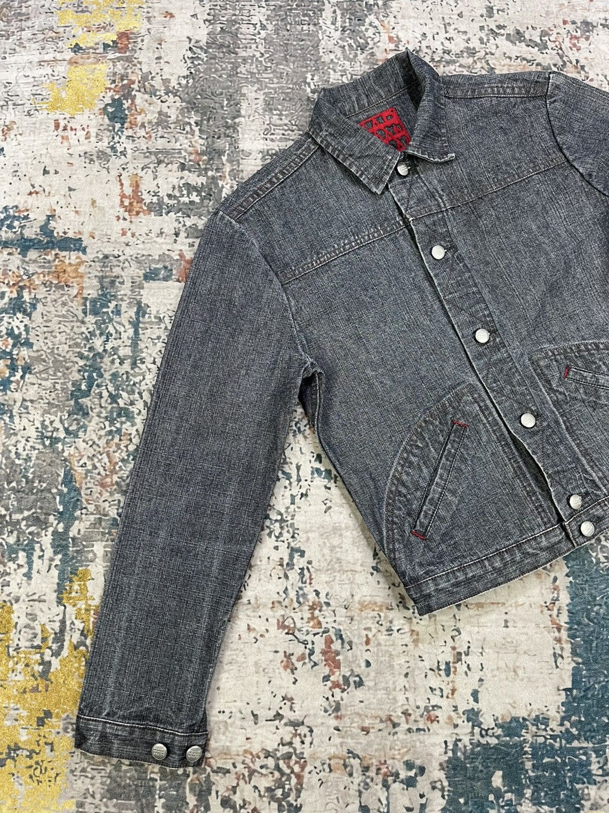 Marithe + Francois Girbaud Marithe + Francois Girbaud Denim Trucker Jacket Size S / US 4 / IT 40 - 6 Thumbnail