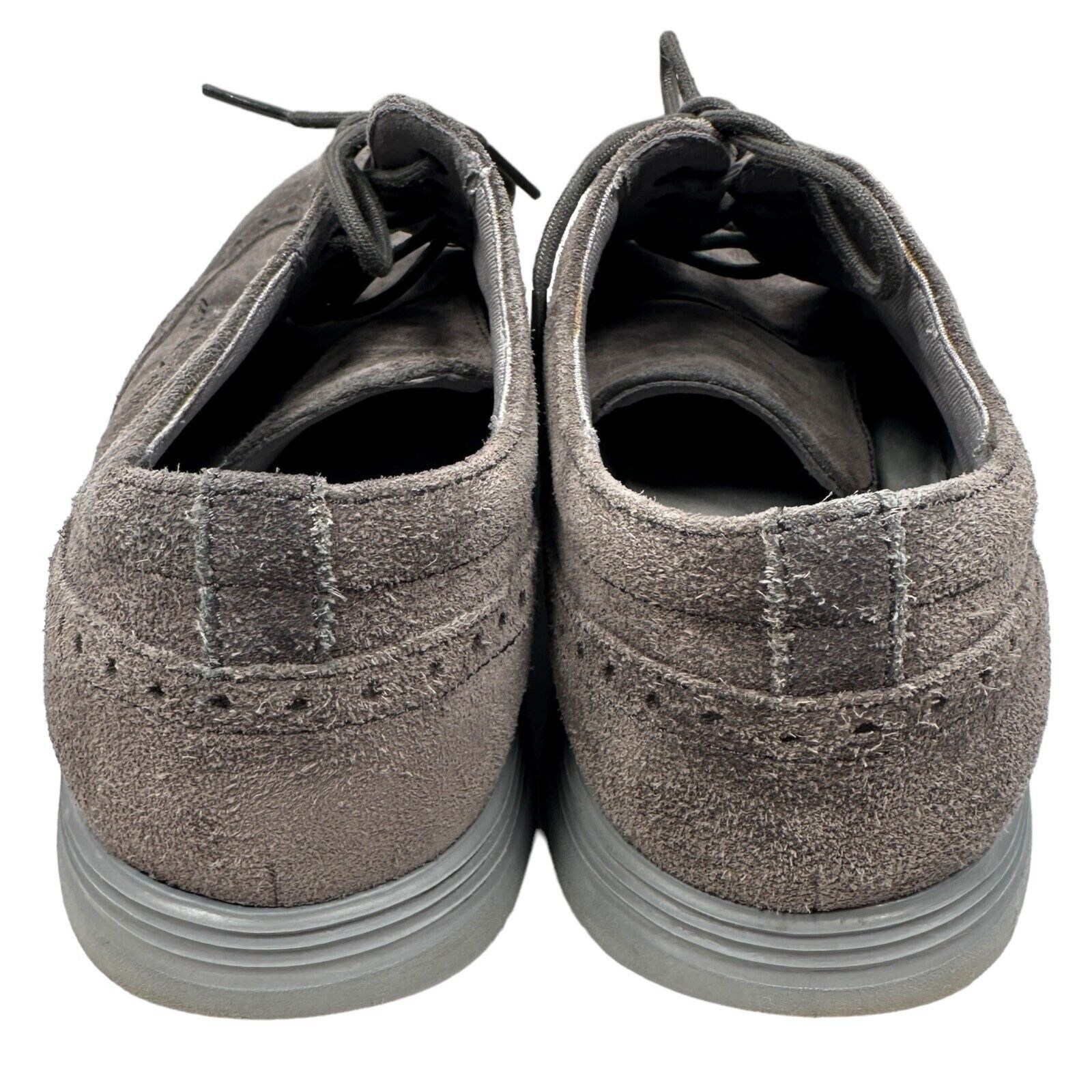 Cole Haan Cole Haan Grand Tour Wingtip Oxford Shoes 10.5 Gray Suede Size US 10.5 / EU 43-44 - 4 Thumbnail