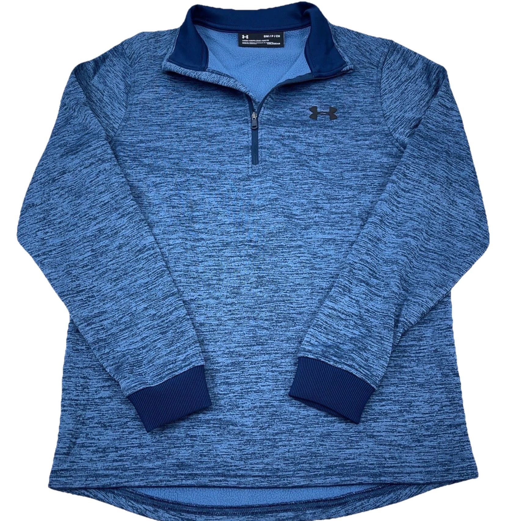 Under Armour Under Armour Sweatshirt Men Small Blue Pullover 1/4 Zip Golf Sweater Cold Gear Size US S / EU 44-46 / 1 - 2 Thumbnail