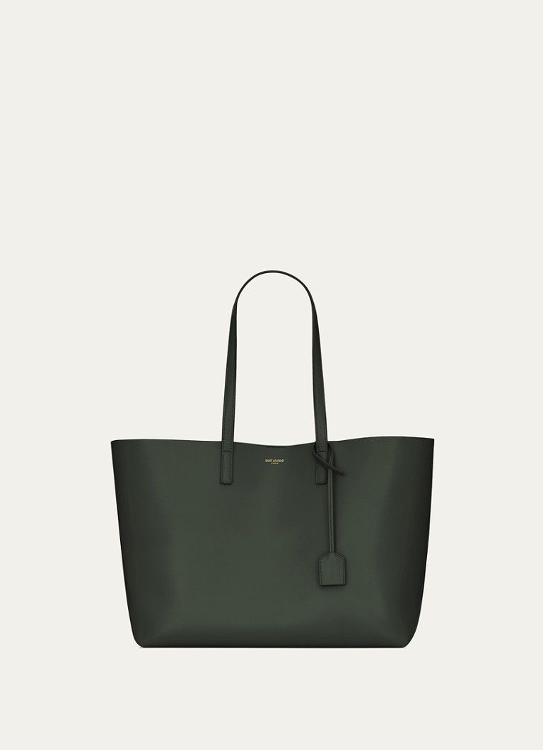 Saint Laurent Paris o1b1hav110924 Size: OS / Shopping Leather Bag Dark Green Size ONE SIZE - 1 Thumbnail