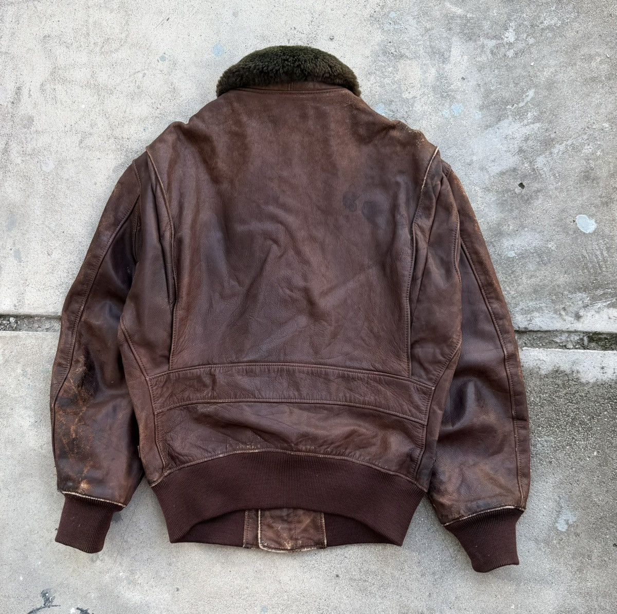 Golden Bear Vintage 70s Golden Bear Leather Flight Jacket Size US M / EU 48-50 / 2 - 6 Thumbnail