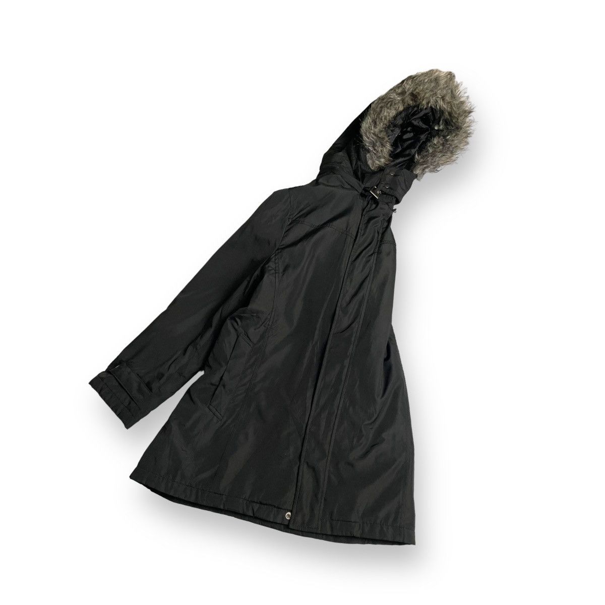If Six Was Nine LOUIS CHAVLON BUTTON UP FULL ZIP NYLON FUR HOODIE JACKET Size US M / EU 48-50 / 2 - 15 Thumbnail