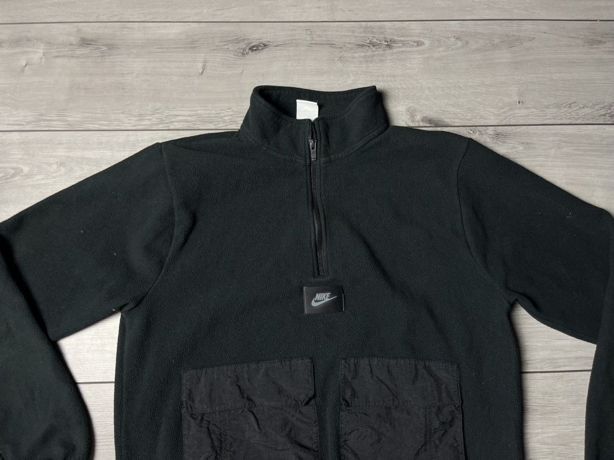 Nike Nike fleece half zip jacket nylon pockets center logo Medium Size US M / EU 48-50 / 2 - 3 Thumbnail