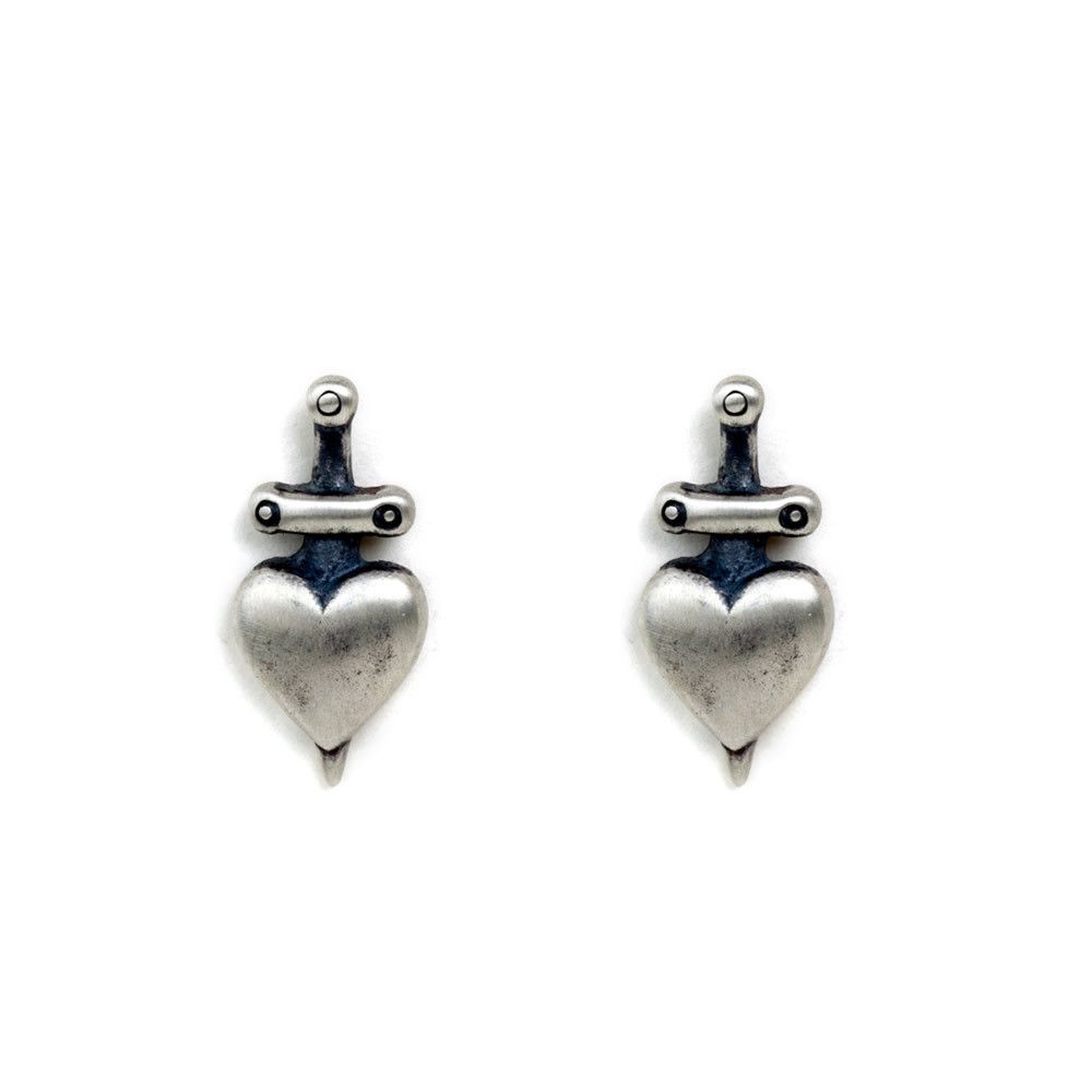 Jewelry Heart New Trend Earrings One Pairs Chrome Jewelry Size ONE SIZE - 5 Thumbnail