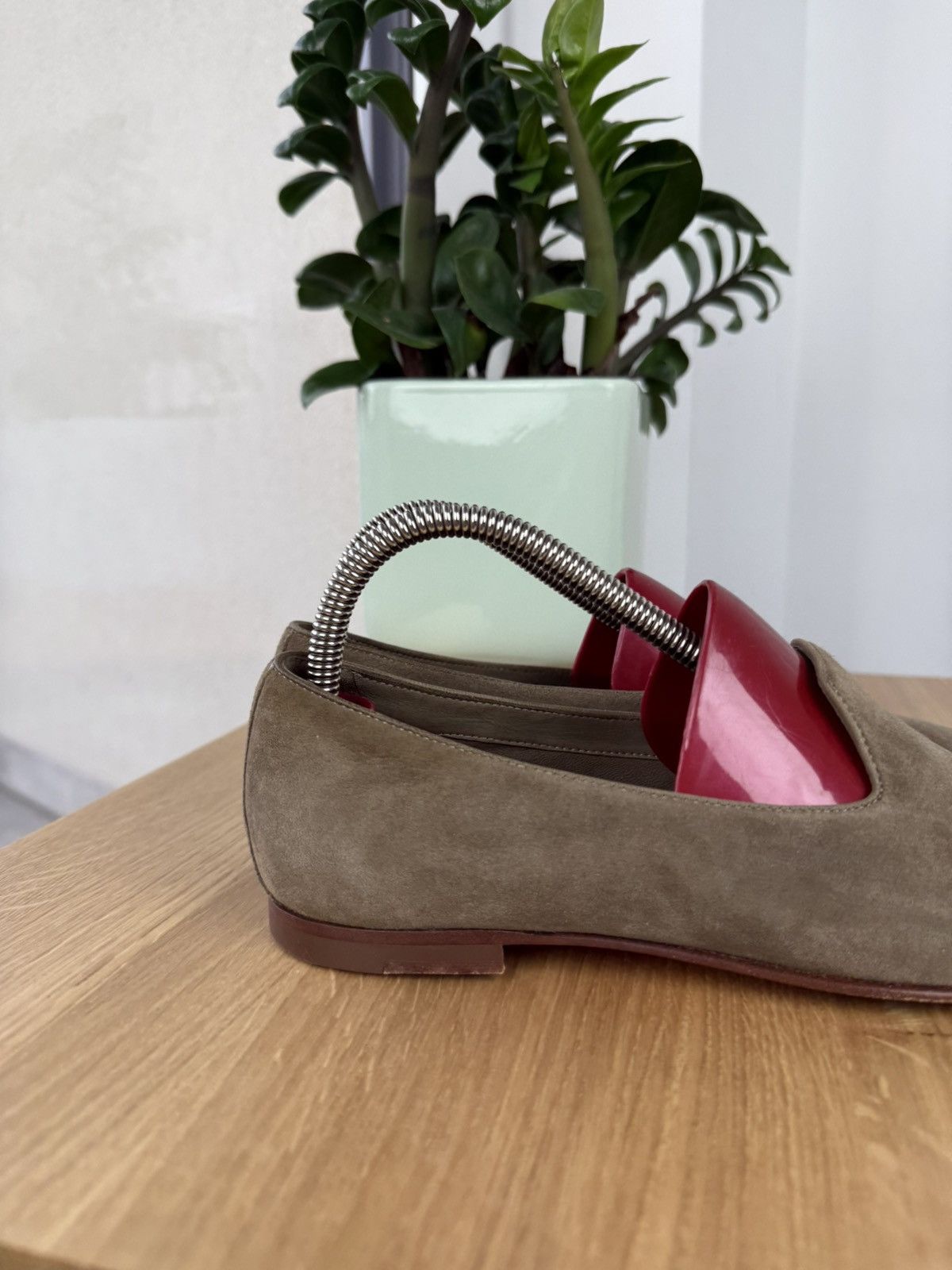 Leather × Santoni Santoni Reflection-Effect Leather Loafers MadeInItaly Size US 8 / IT 38 - 2 Thumbnail