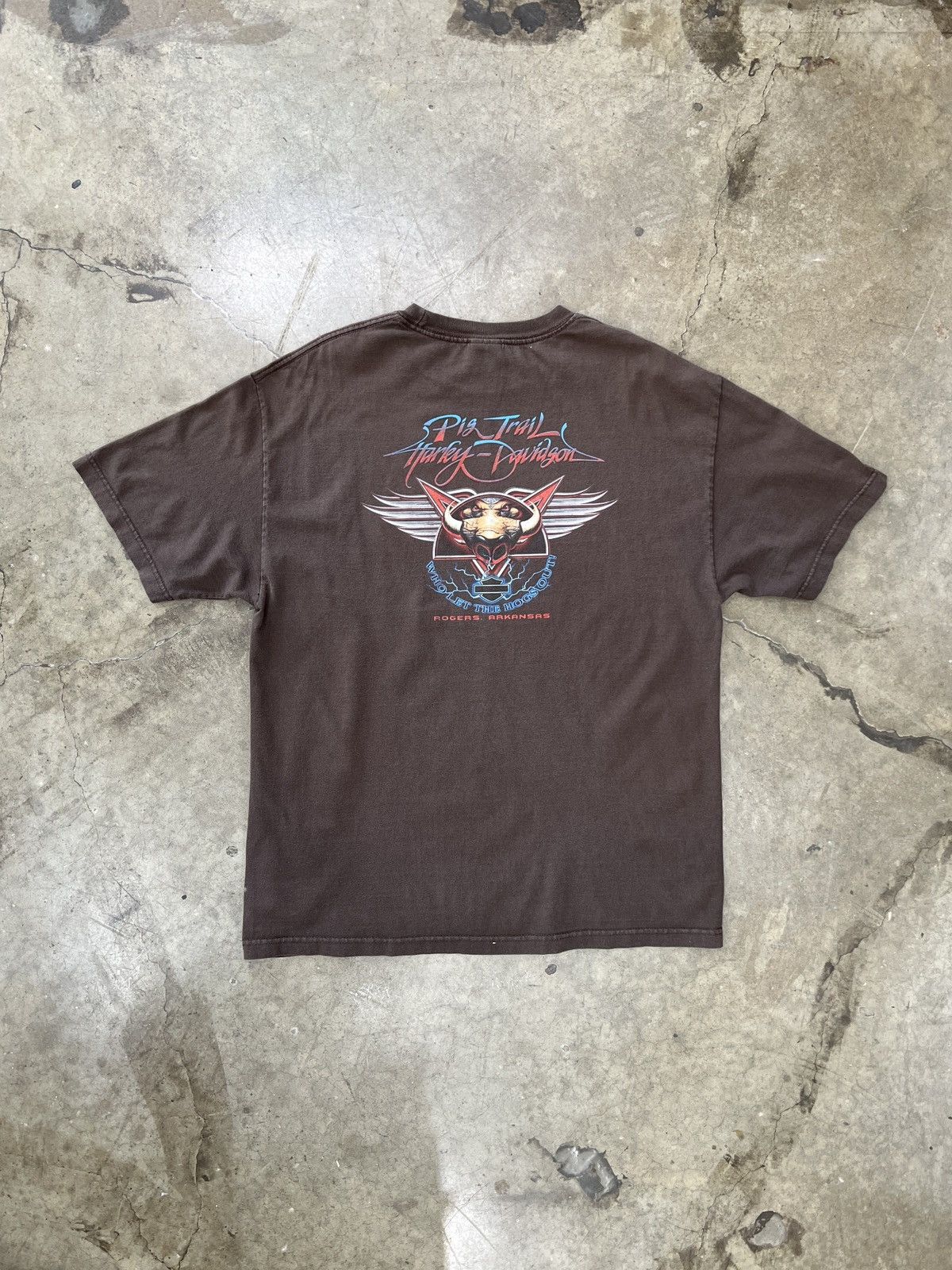 Harley Davidson Vintage Harley Davidson Weekend Warrior Hog Arkansas Tee XL Size US XL / EU 56 / 4 - 5 Thumbnail