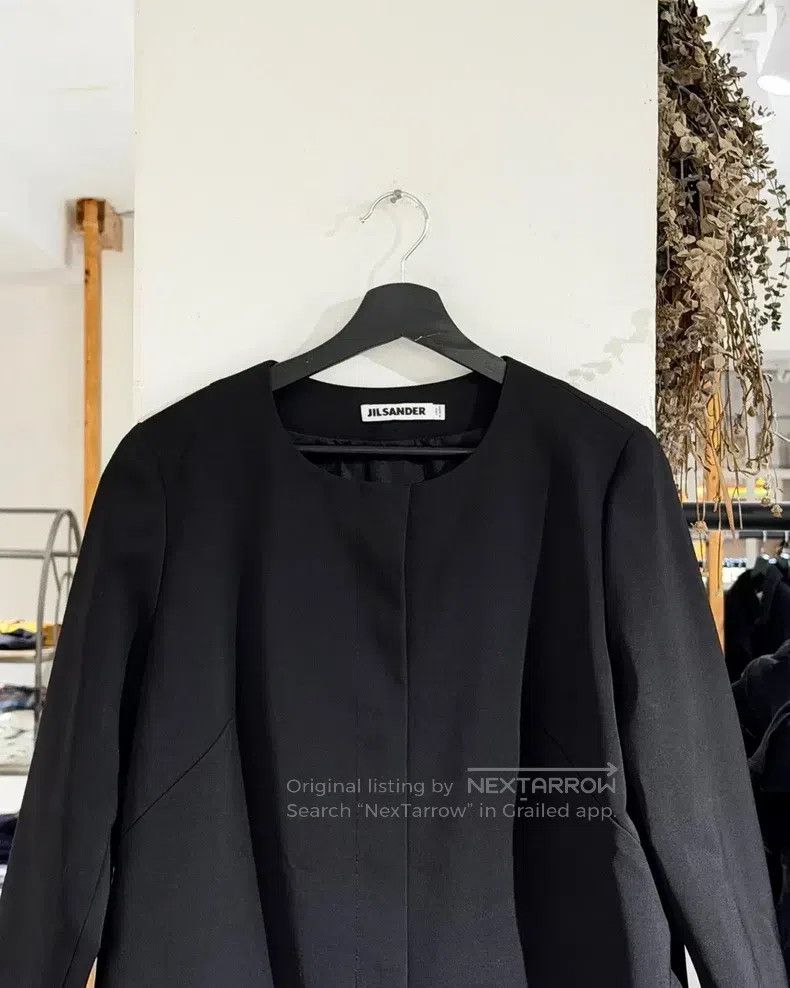 Jil Sander Jil Sander size 40 Black collarless fleece coat Size M / US 6-8 / IT 42-44 - 4 Thumbnail