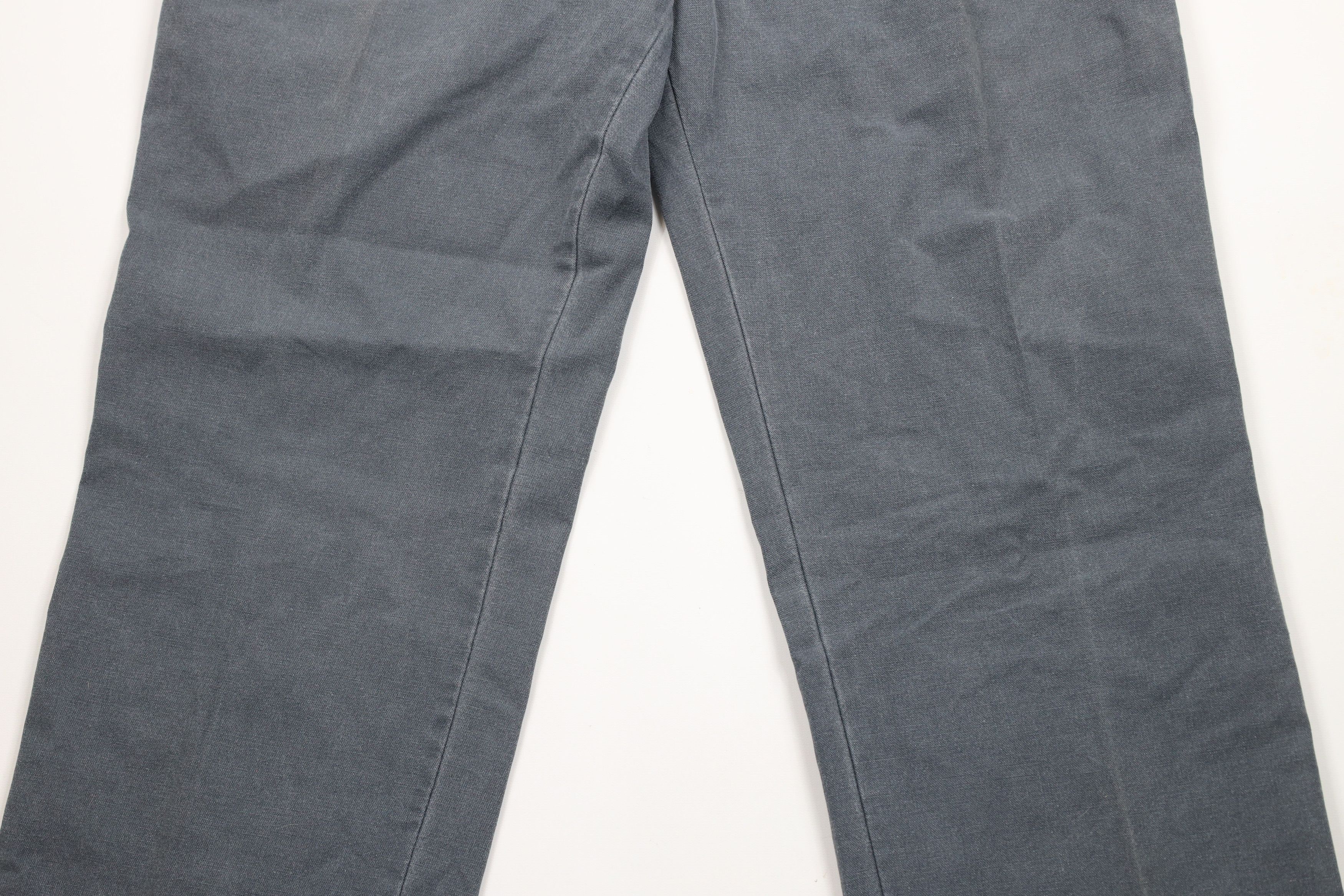 Vintage Vintage 90s Streetwear Pleated Wide Leg Canvas Pants Size US 38 / EU 54 - 3 Thumbnail
