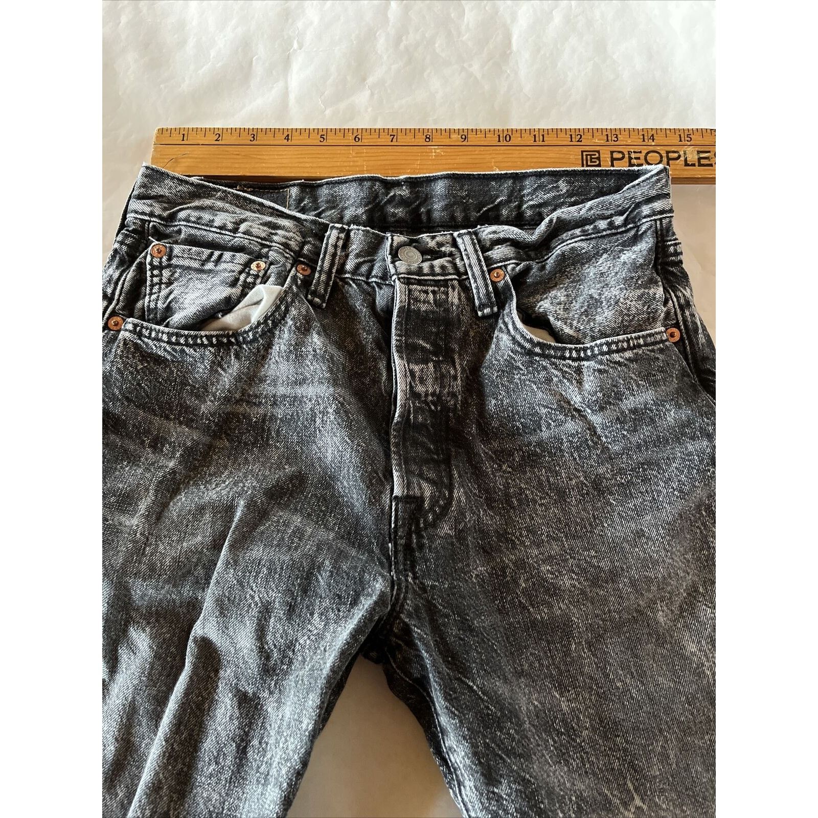 Levi's Levis 501 CT Jeans 29x32 Grey Taper Denim Cotton Button Fly Size US 29 - 3 Thumbnail