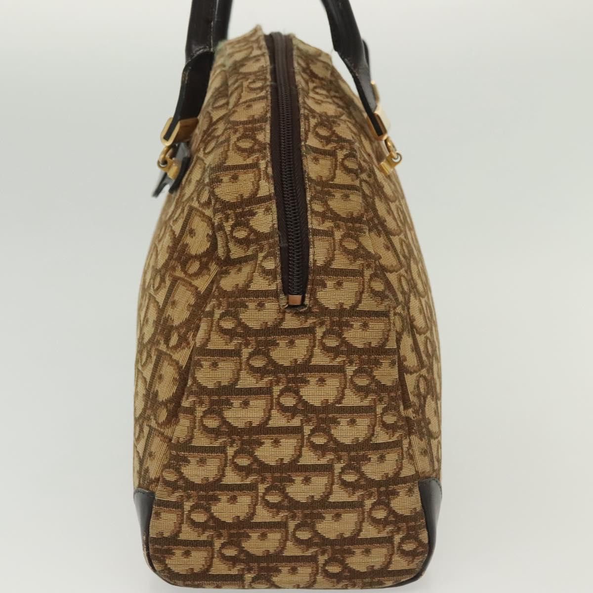 Dior DIOR Trotter Canvas Hand Bag Brown Gold Size ONE SIZE - 4 Thumbnail