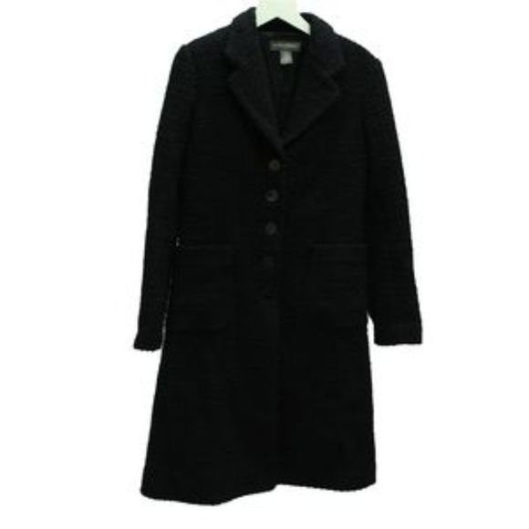 Banana Republic Banana Republic Black Wool Blend Coat Medium Size M / US 6-8 / IT 42-44 - 1 Thumbnail