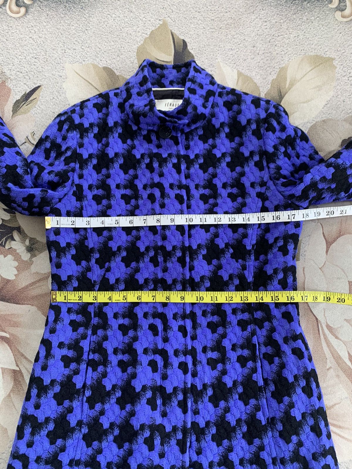 Art Comes First × Louis Feraud Cozy Nice Pattern Feraud Paris Blend Wool Jacket Size S / US 4 / IT 40 - 12 Thumbnail