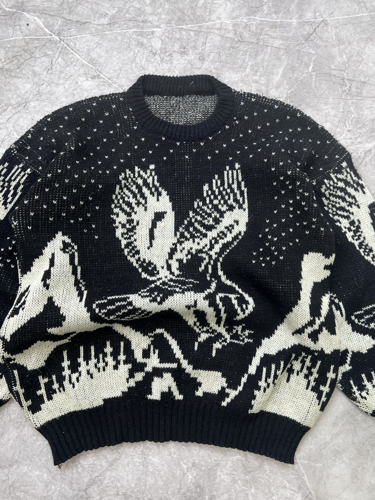 Diesel × Japanese Brand × Junya Watanabe JAPANESE Y2K fashion gothic DIESEL WASHED sweater knitwear Size US M / EU 48-50 / 2 - 3 Thumbnail