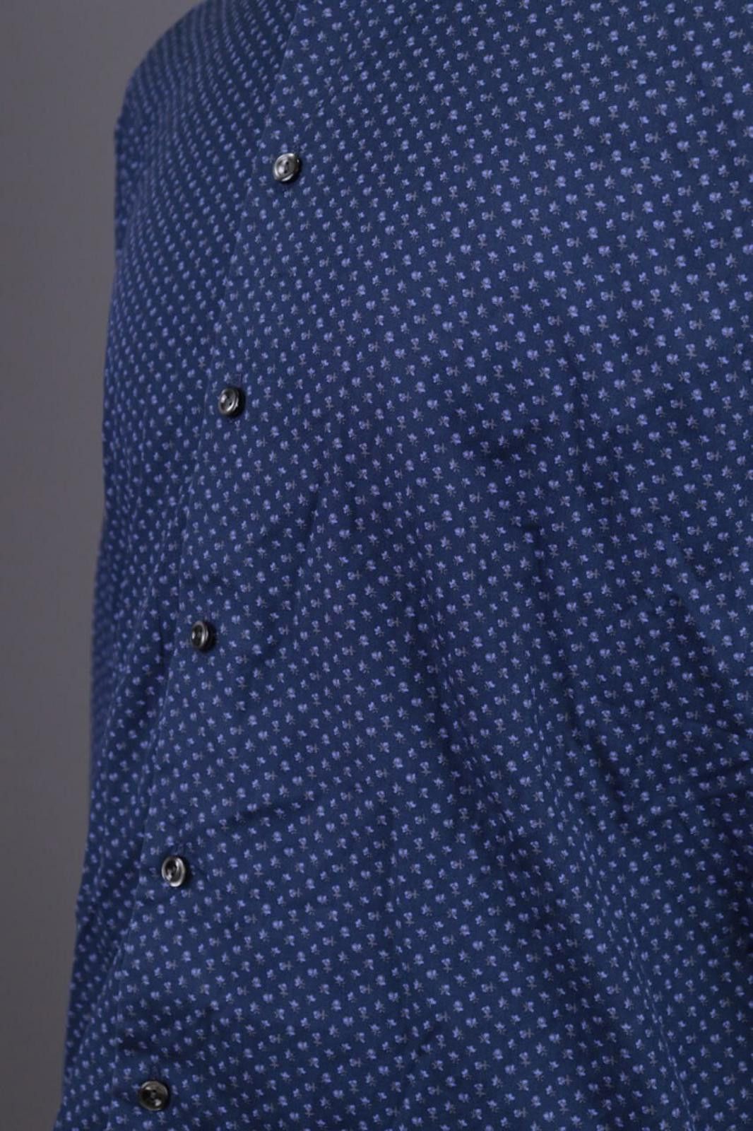 Eton Eton Slim Blue Luxury Floral Button Down Shirt Size 41 / 16 Size US M / EU 48-50 / 2 - 10 Thumbnail