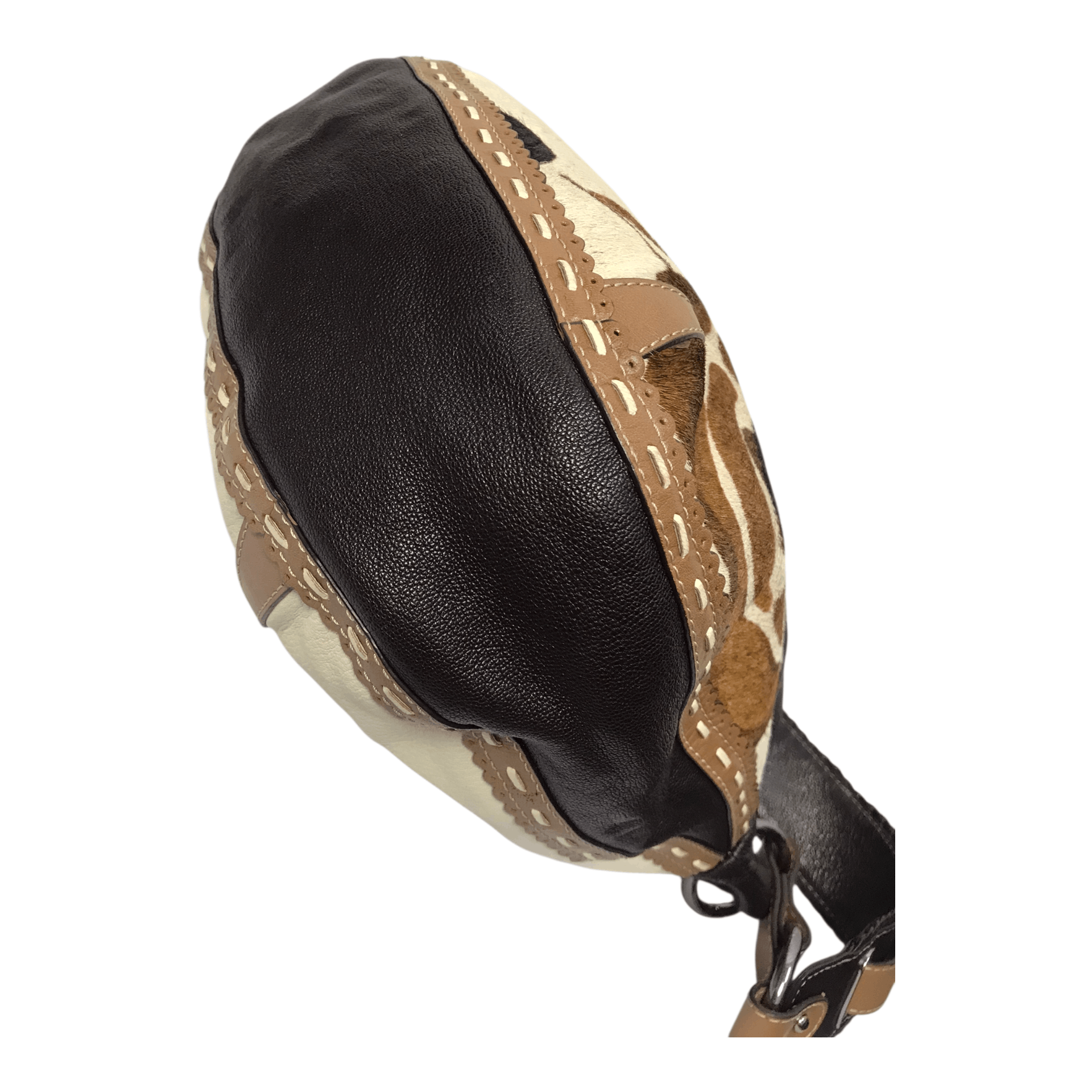 Barbara Bui 2011 Barbara Bui Suede Leather Style Fur HandBag Size ONE SIZE - 9 Thumbnail