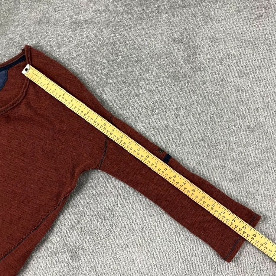 Free People FREE PEOPLE Top Womens PS Small Beach Haven Rusty Red Henley Tee Cotton Roll Tab Shirt Petite Womens Mens? Size S / US 4 / IT 40 - 7 Thumbnail