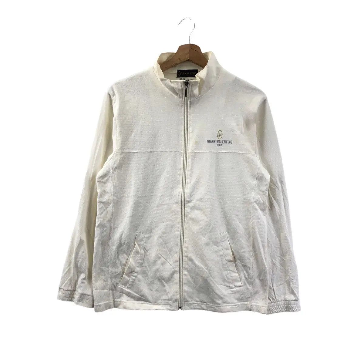 Gianni Valentino × Vintage Vtg GIANNI VALENTINO ITALY Minimalist Sweater Jacket Zipper Size US M / EU 48-50 / 2 - 1 Thumbnail