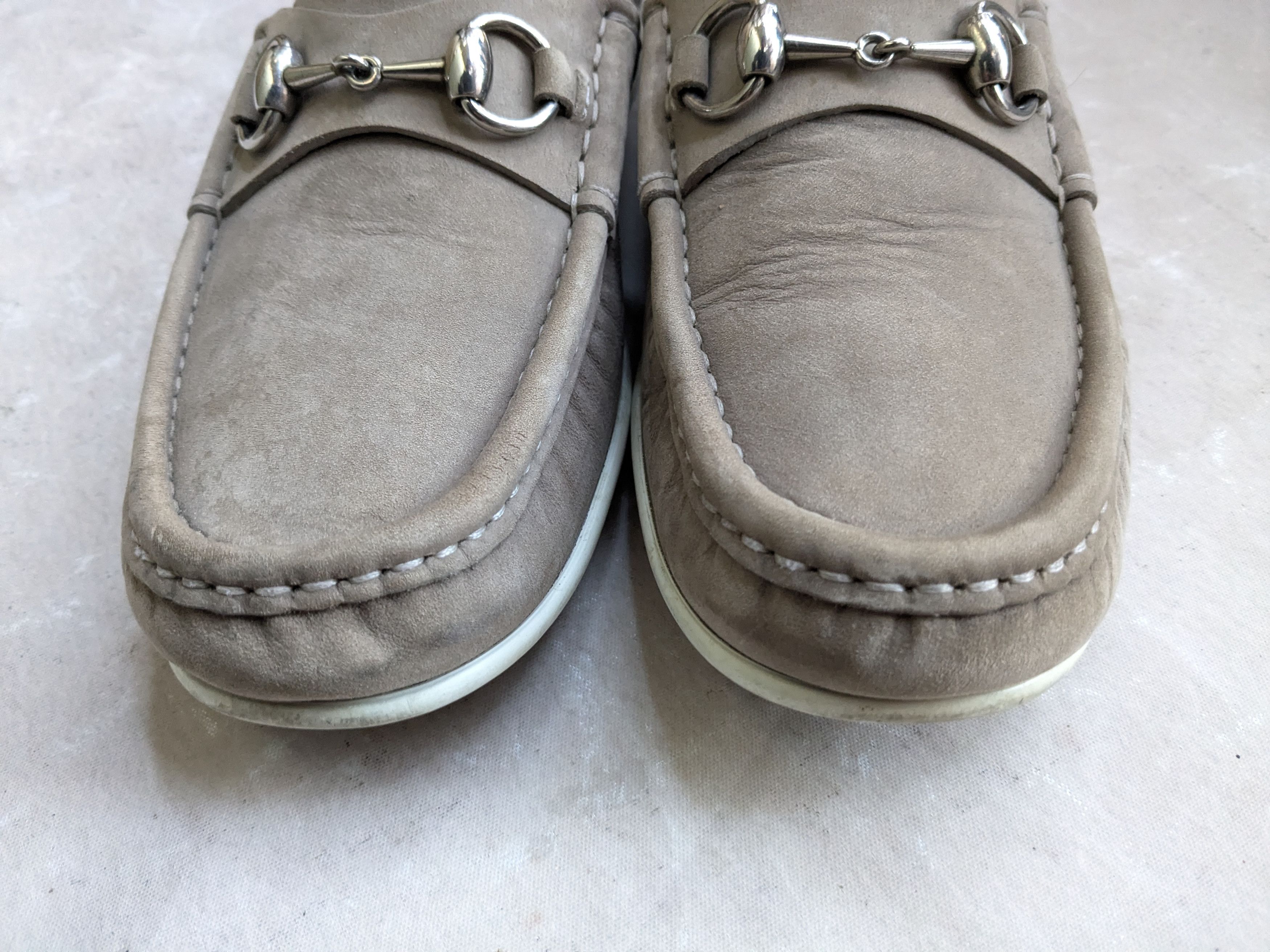 Gucci Gucci Horsebit Loafers Gray 8 Leather Size US 8 / EU 41 - 4 Thumbnail