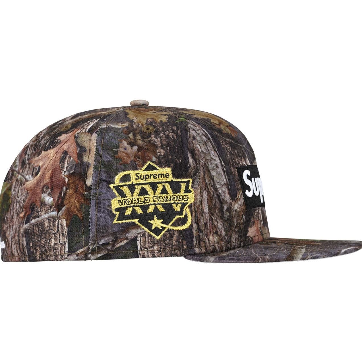 New Era × Supreme Supreme Championship Box Logo Fitted Hat Kanati Camo DS Size ONE SIZE - 3 Thumbnail