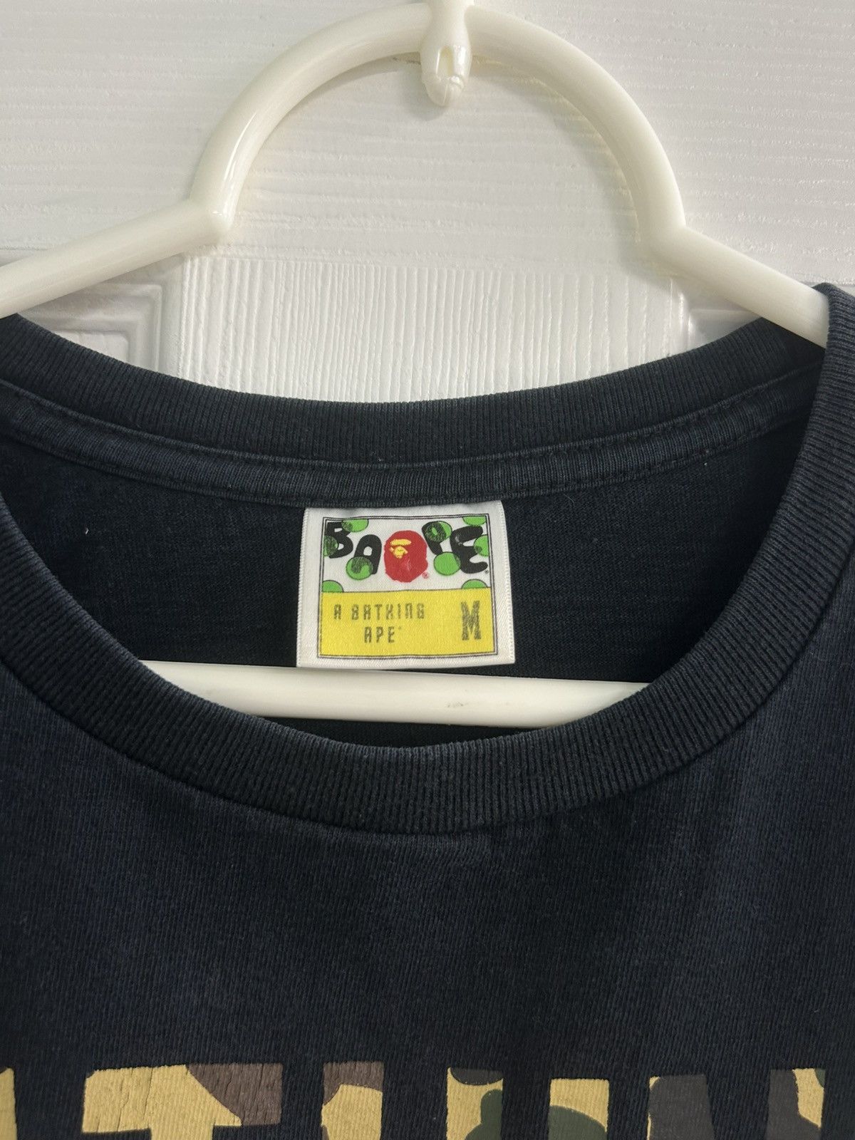 Bape Bape Bathing Ape Camo Logo Black Tshirt Size US M / EU 48-50 / 2 - 3 Thumbnail