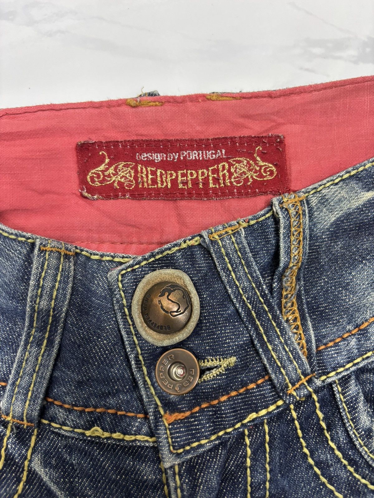 Hysteric Glamour × If Six Was Nine × Le Grande Bleu (L.G.B.) Flare💥90s Red Pepper Bootcut Denim Flare Jeans Size 28" / US 6 / IT 42 - 9 Thumbnail