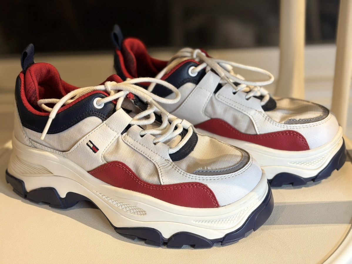 Tommy Jeans Tommy Hilfiger Chunky Sneakers / Red White Navy – EU 37 Size US 7 / IT 37 - 1 Thumbnail