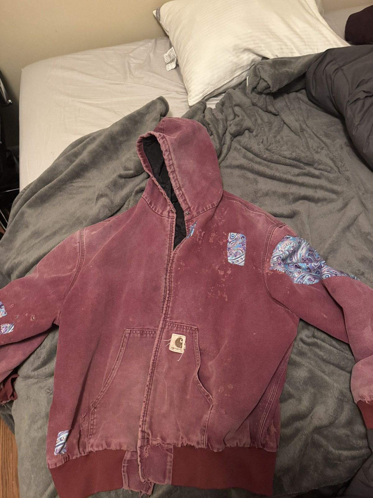 Carhartt Custom Carhartt patchwork work jacket Size US XL / EU 56 / 4 - 1 Thumbnail