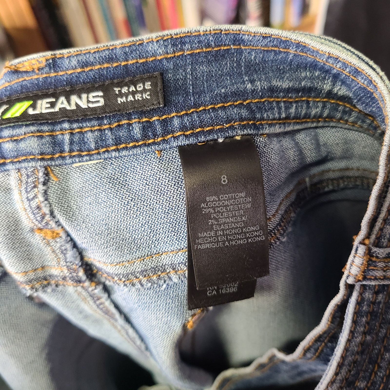 DKNY Vintage 90s Y2K DKMY Jeans with belt and roll cuff size 8 Size 30" / US 8 / IT 44 - 6 Thumbnail